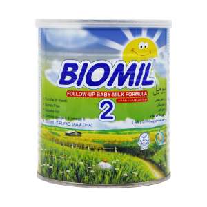 شیر خشک بیومیل 2 فاسکا 400 گرم شیرخشک مناسب از 6 تا 12 ماهگی