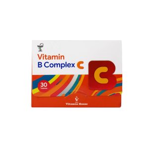 قرص ویتامین B کمپلکس C ویتامین هاوس 30 عدد تامین ویتامین های گروه B و ویتامین C مورد نیاز بدن