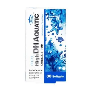 سافت ژل روغن ماهی با دی اچ ای بالا آکواتیک کارن 30 عدد