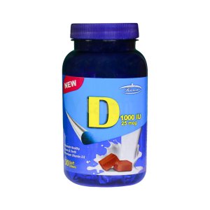 تافی ویتامین D 1000 واحد شیر و شکلات کارن