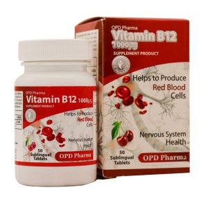 قرص زیرزبانی ویتامین B12 1000 میکروگرم او پی دی فارما